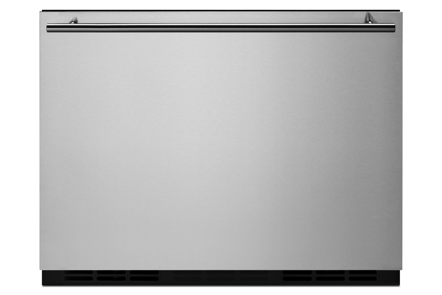 Single drawer all-refrigerator approved for outdoor, residential, and commercial use, built-in capable or freestanding, with digital thermostat, frost-free operation, and panel-ready stainless steel drawer